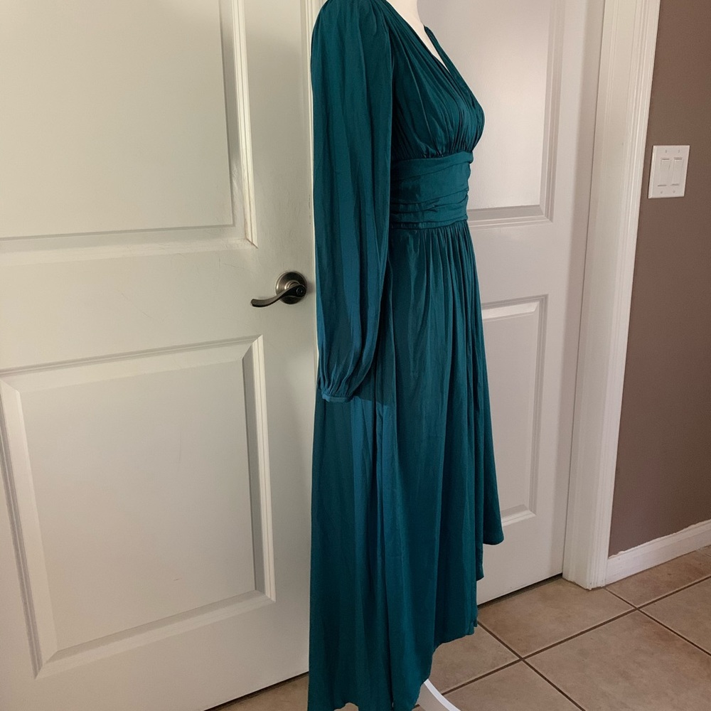 Anthropologie Teal High Low Dress - Picture 12 of 15